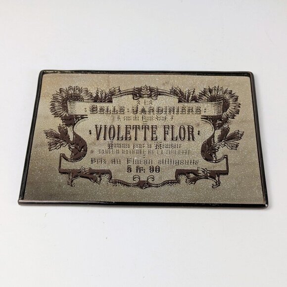 Small Decorative Mirror Vintage French Perfume Label - Picture 1 of 7